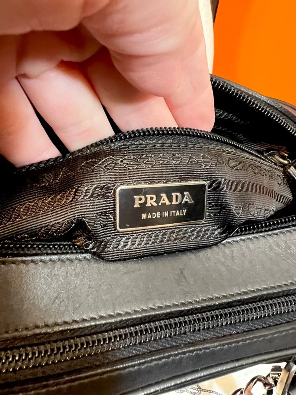 Prada Black Leather Double-Handle Satchel - Picture 10 of 12